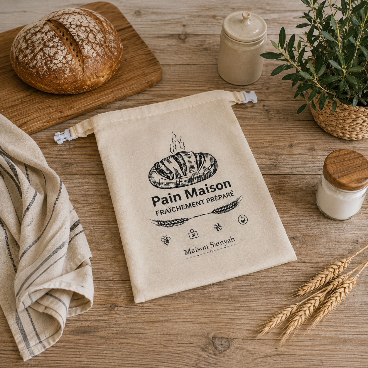 Le Sac à Pain Naturel - Maison Samyah™