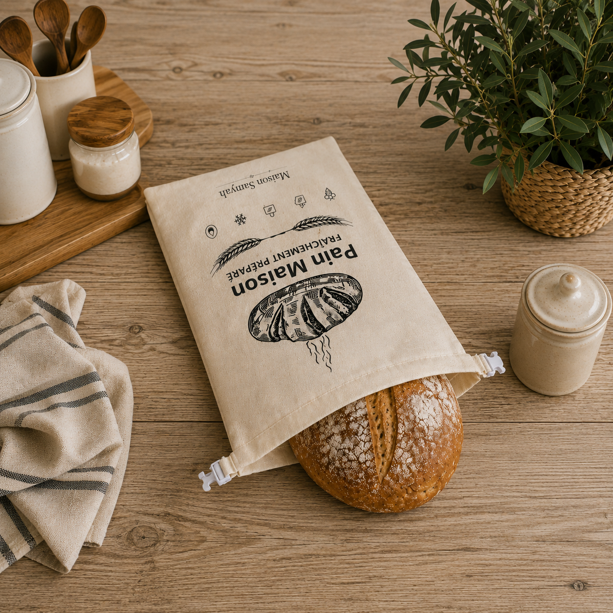 Le Sac à Pain Naturel - Maison Samyah™