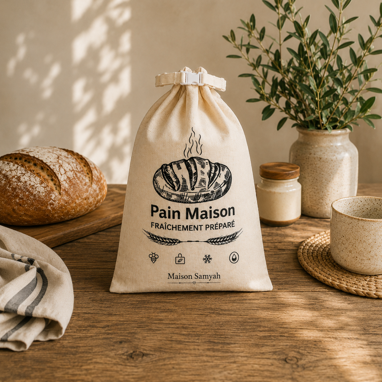 Le Sac à Pain Naturel - Maison Samyah™